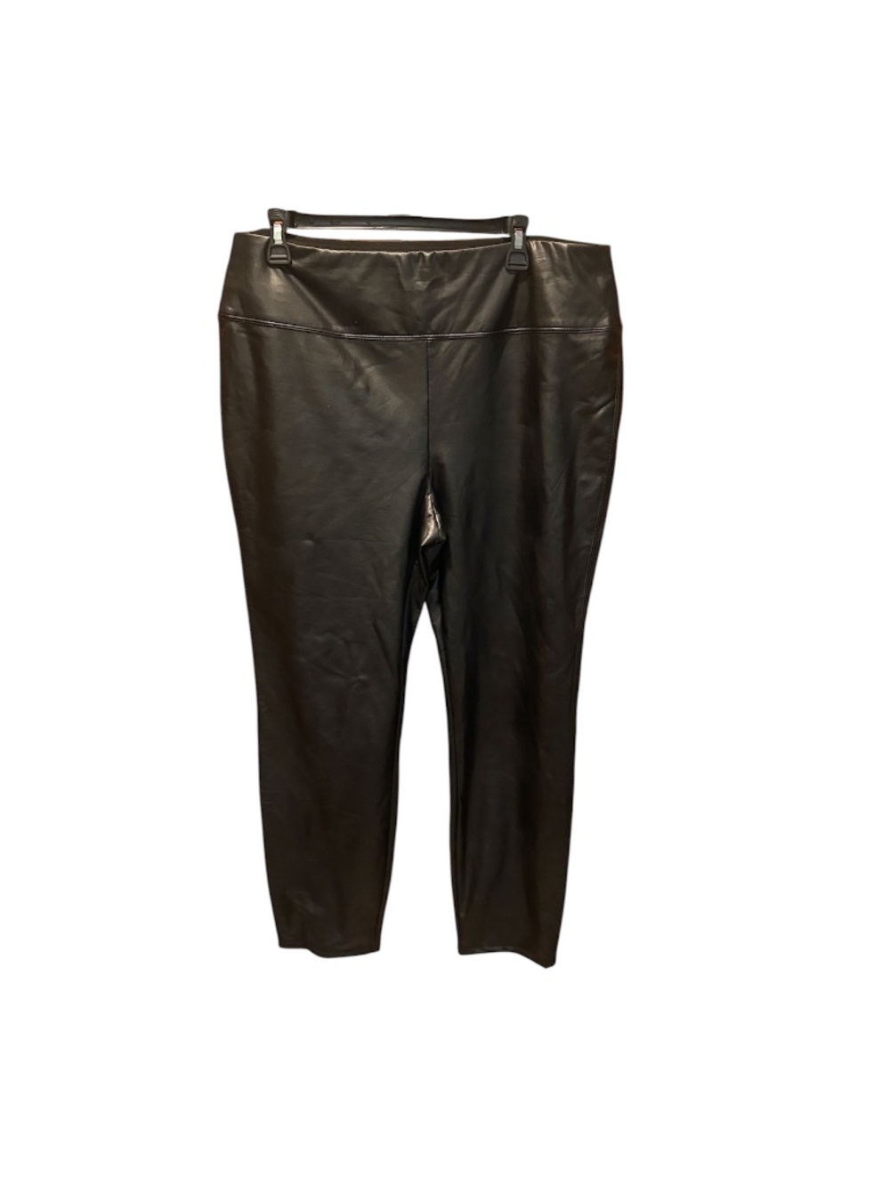 Soft Surroundings Faux Leather Leggings in Black XL